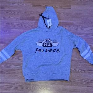 grey friends central perk hoodie